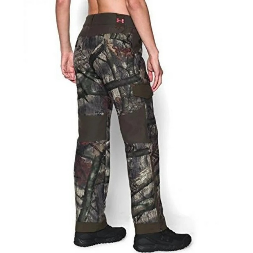 Under Armour Women’s Straight Leg Camo Hunting Pants - Brown/Green